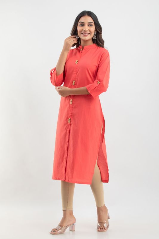 Ladies Rayon Plain Kurti