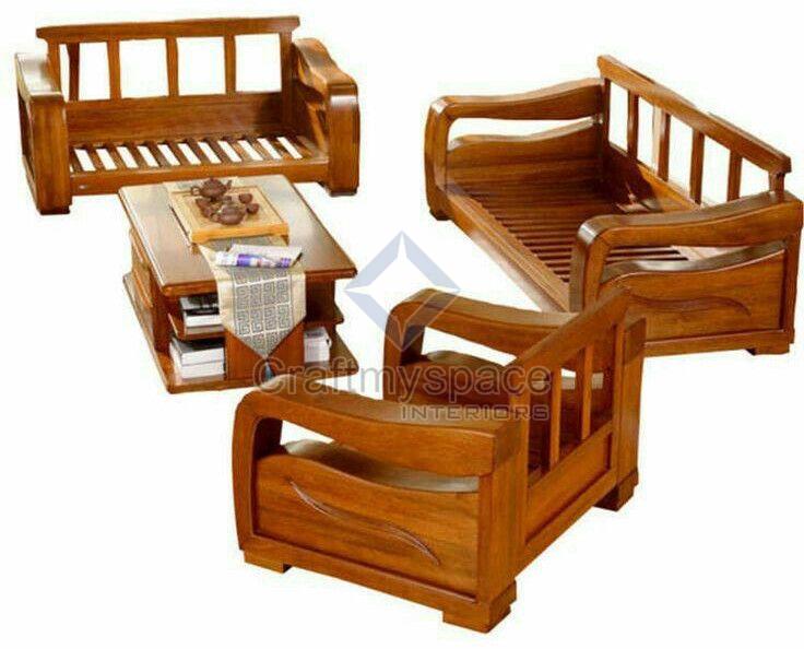 Teak Wood Sofa Set