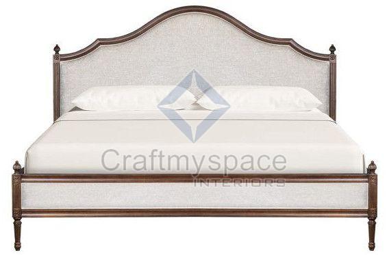 Wooden Upholstery Bed Without Storage