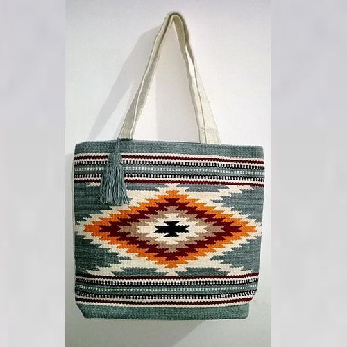 Multicolor Cotton Handmade Tote Bag
