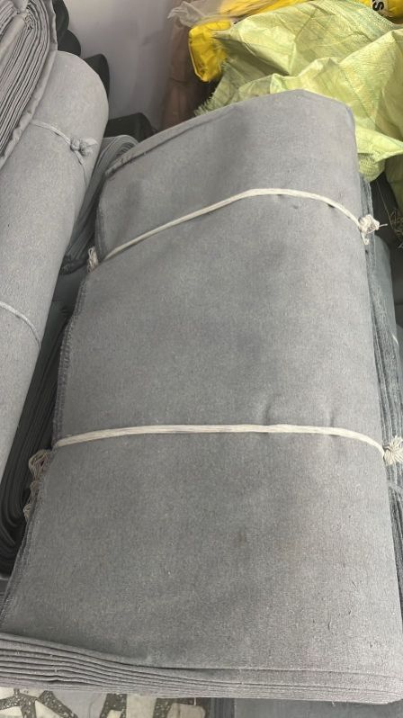 Recycled Organic Cotton Canvas Fabric Grey Greige 36 Inch Width, Powerloom & Sustainable