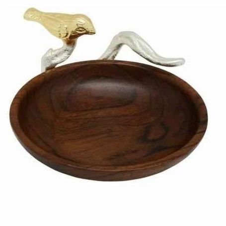 Round Wooden Bowl