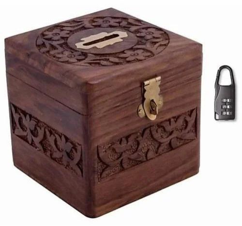 Wooden Design Money Bank