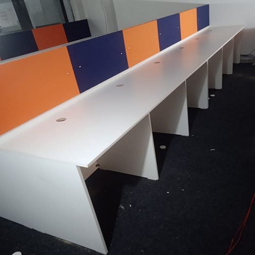 Particle Board Linear Modular Workstation