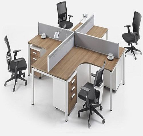 Wooden Office Cubicle Workstation