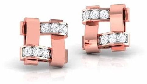 Designer Diamond Ear Studs