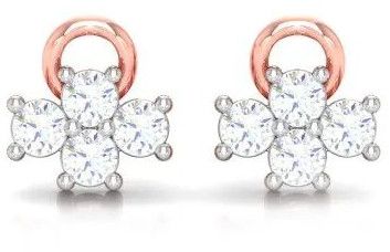 Fashionable Diamond Ear Studs