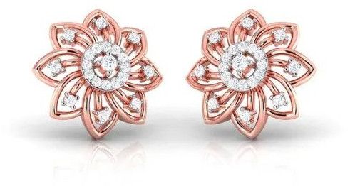 Flower Diamond Ear Studs