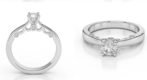 Light Weight Diamond Ring