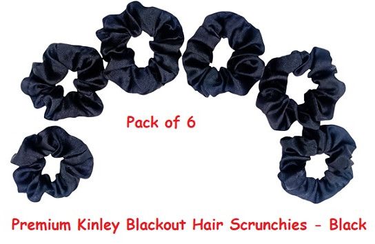Premium  Blackout Hair Scrunchies-RB-168-B