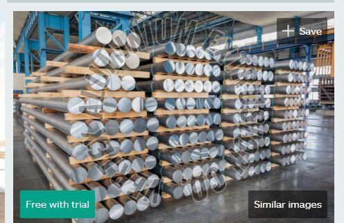 Silver Aluminium Billet