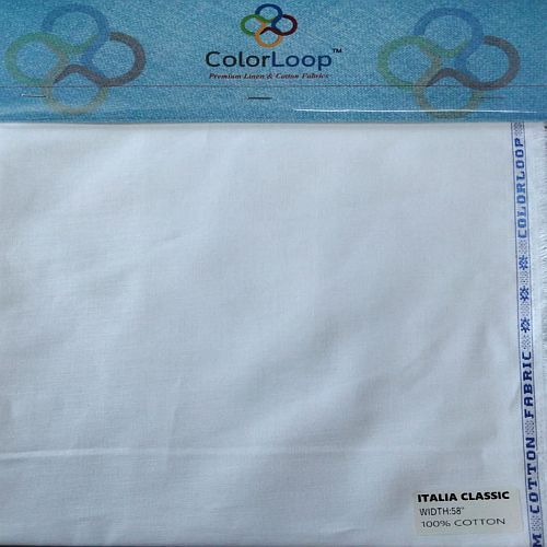 100% Cotton White Italian Classic Fabric