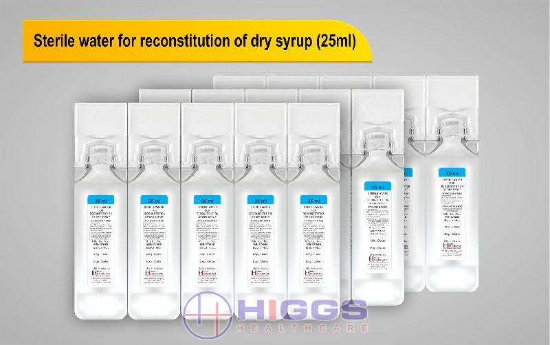 25ml Sterile Water Reconstitution Dry Syrup