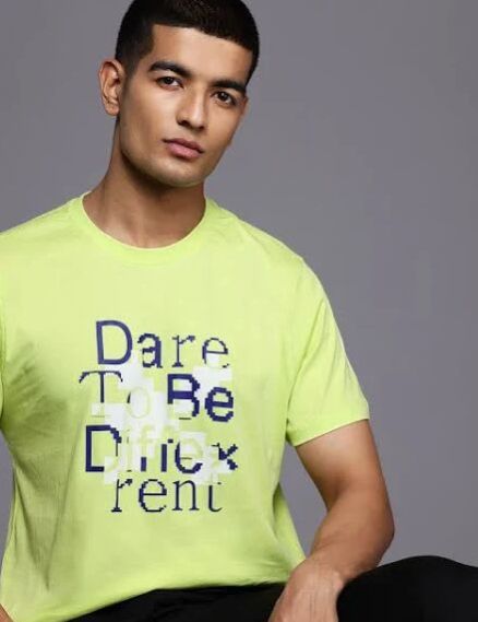 Mens Printed Round Neck T-shirt
