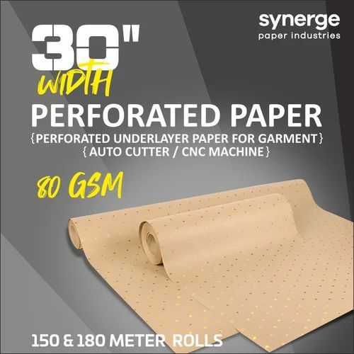 30 Inch CNC Cutter Garment Perforated Paper Roll