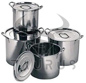 4 Pieces Stainless Steel Stock Pot Set