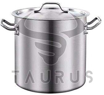 8QTZ Polished Stainless Steel Stock Pot