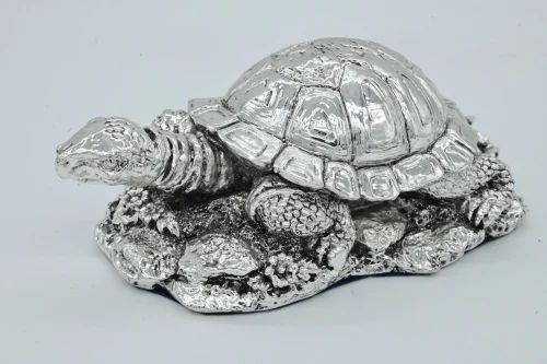 Silver Plated Home Decor Turtle