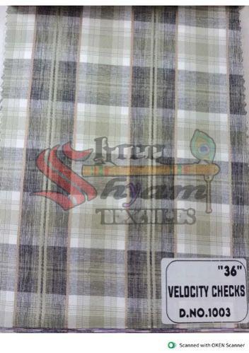 Velocity Check Cotton Fabric