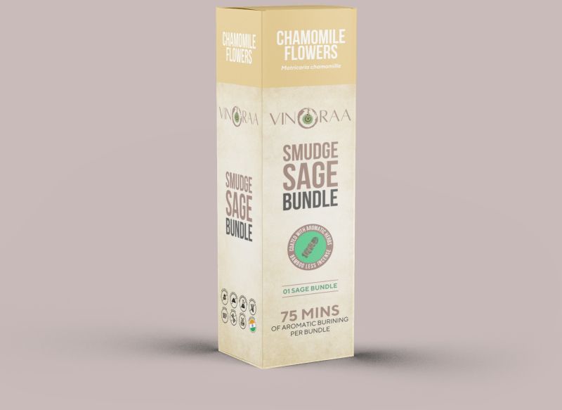 Chamomile Flowers Smudge Sage Bundle