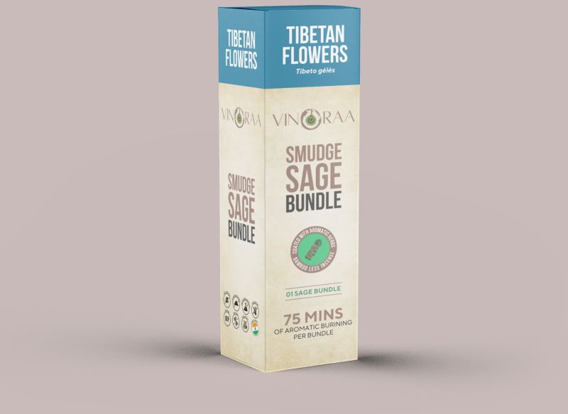 Tibetan Flowers Smudge Sage Bundle