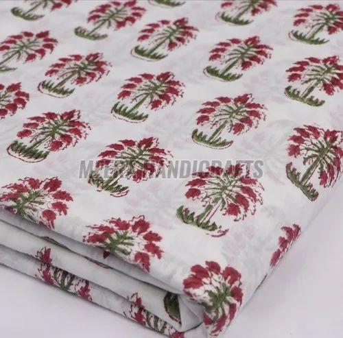 Cotton Beautiful Palm Tree Printed Fabric
