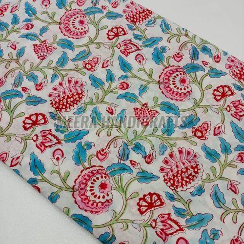 Ladies Fancy Hand Block Printed Cotton Suit Material