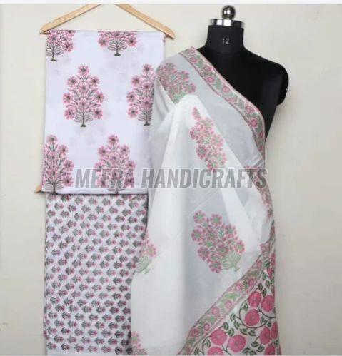 Ladies Floral Printed Cotton Suit Material