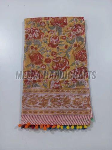 Multicolor Floral Beautiful Printed Cotton Stole