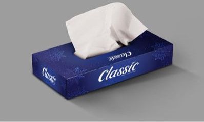 50 GSM Classic Plain Facial Tissue Paper