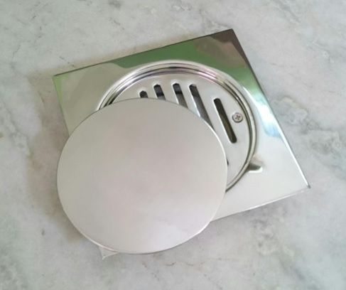 SS 304 Stainless Steel Floor Drain, Size: 6x6