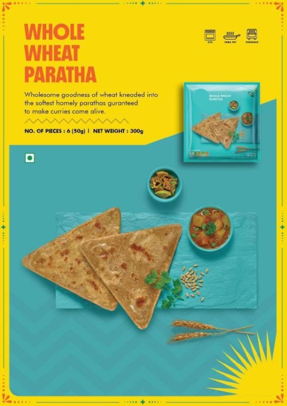 Whole Wheat Paratha Ready To Eat Food