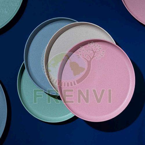 11 Inch Round Eco Friendly Rice Husk Disposable Plates