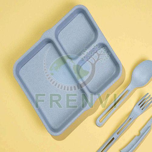 3 CP Rectangular Biodegradable Plate