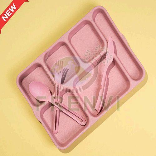 6 CP Rectangular Biodegradable Plate