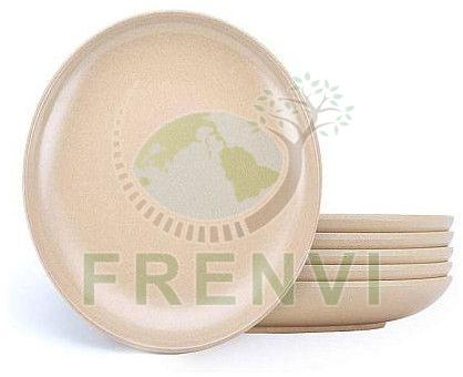 8 Inch Round Eco Friendly Rice Husk Plate