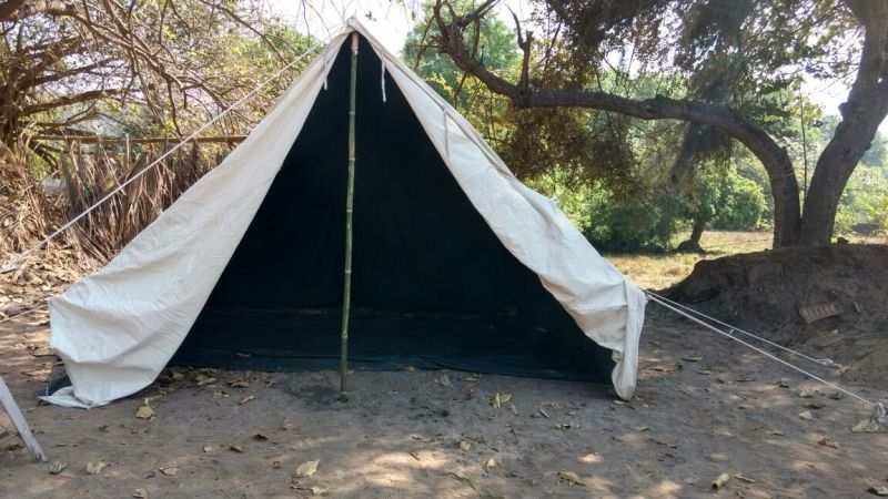 18x15 Inch White Cotton Canvas Labour Tent