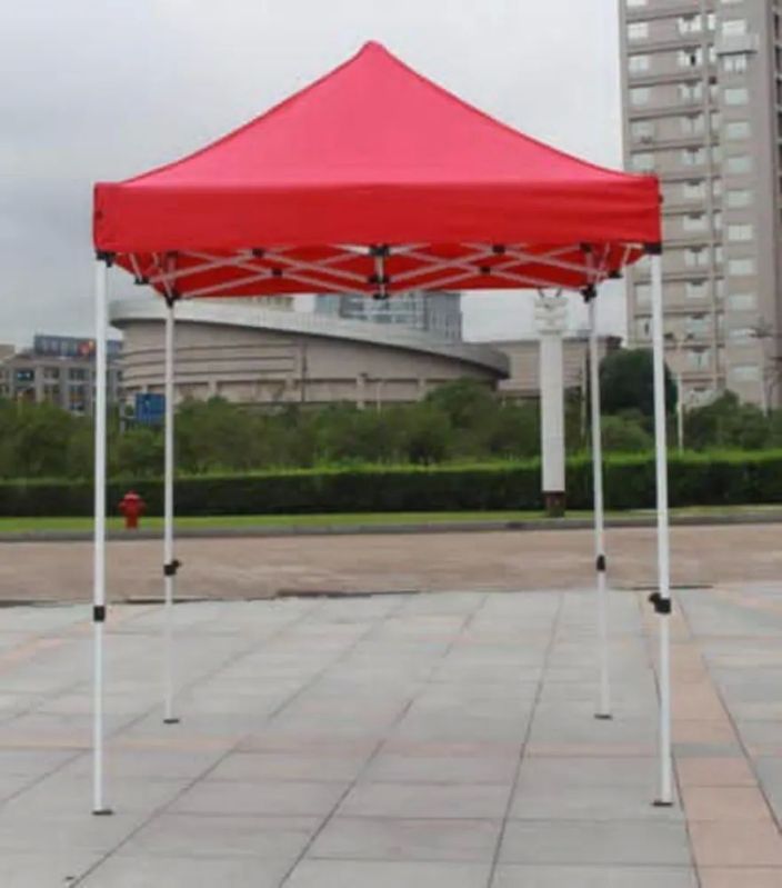 6.5X6.5 Feet Canvas Red Gazebo Tent