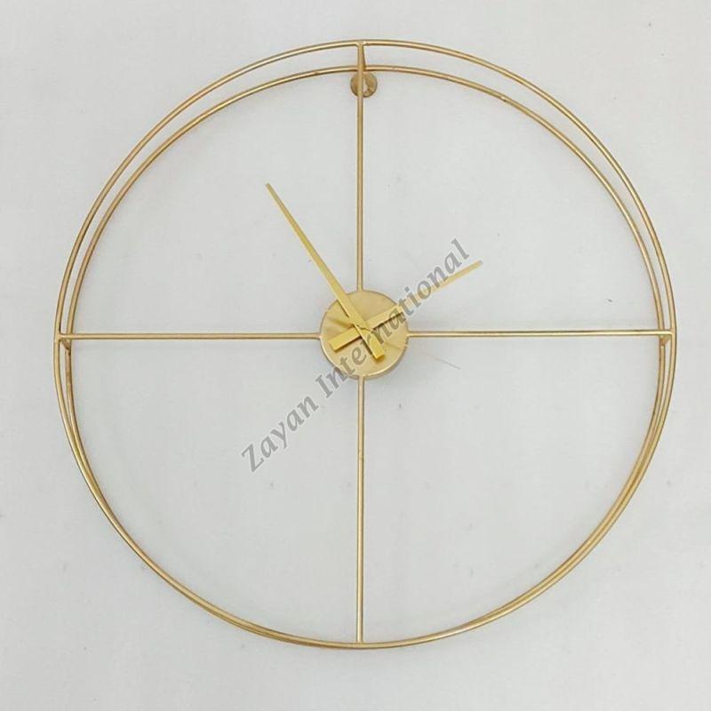 Golden Wall Clock