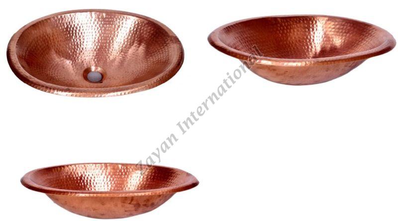 Round Copper Kitchen Sink