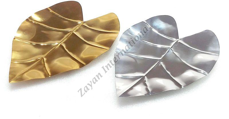 ZI-16228 Metal Leaf Dish