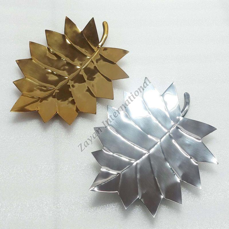 ZI-16230 Metal Leaf Dish