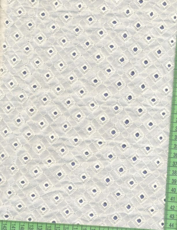 Cotton Schiffli Embroidery Fabric