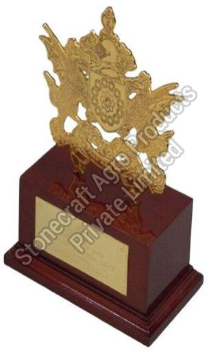 Brass Polished Gold Plated Award