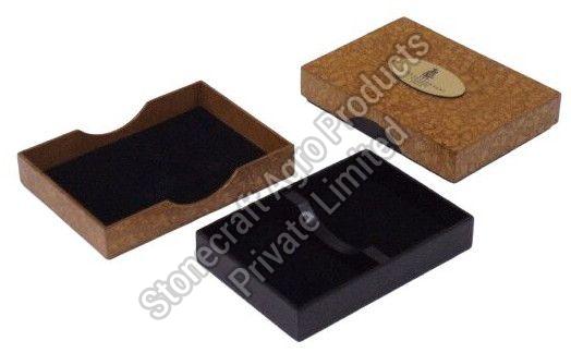 Rectangular Wooden Card Box