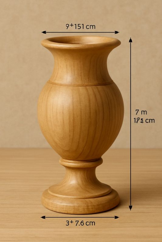 Vintage Wooden Flower Vase