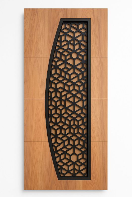 Interior Pinewood Jali Door