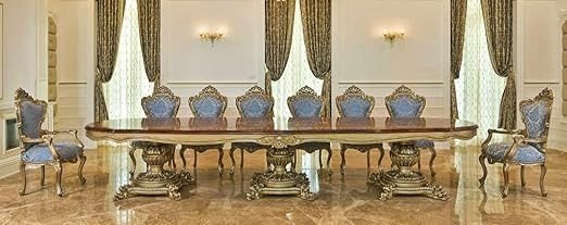 14 Seater Teakwood Dining Table Set