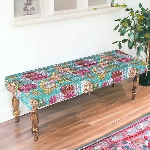 2 Seater Solid Wooden Bench