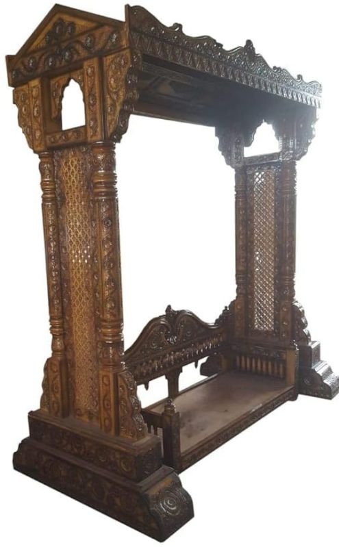 2 Seater Teak Wooden Hanging Swing